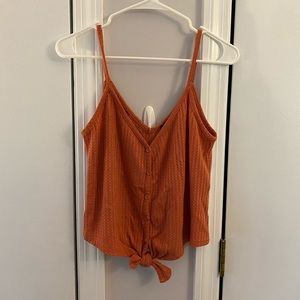 Forever 21 Large Rust Cropped Tank Top